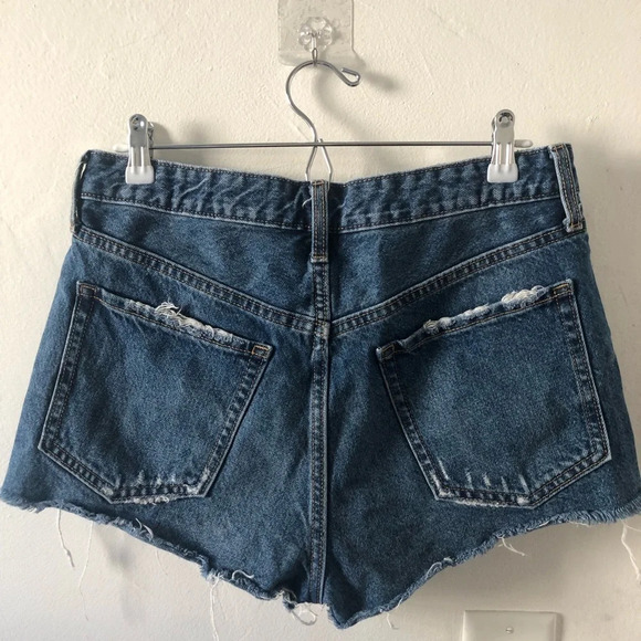 ☀️OLD NAVY Rainbow OG High Rise Distressed Button Fly Shorts - Picture 8 of 10